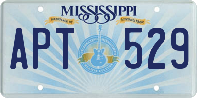 MS license plate APT529