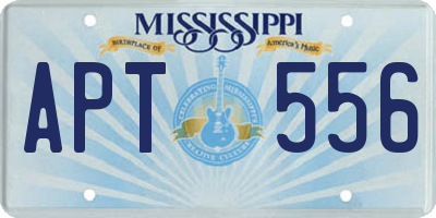 MS license plate APT556