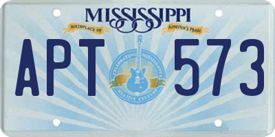 MS license plate APT573