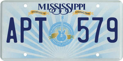 MS license plate APT579