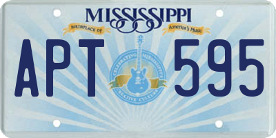 MS license plate APT595