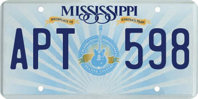MS license plate APT598