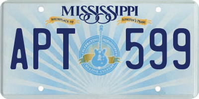 MS license plate APT599