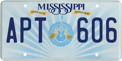 MS license plate APT606
