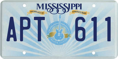 MS license plate APT611