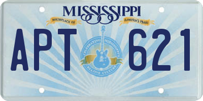 MS license plate APT621
