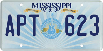 MS license plate APT623