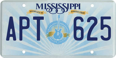 MS license plate APT625