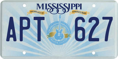 MS license plate APT627