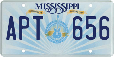 MS license plate APT656