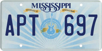 MS license plate APT697