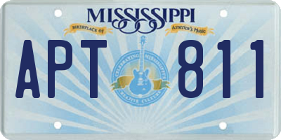 MS license plate APT811