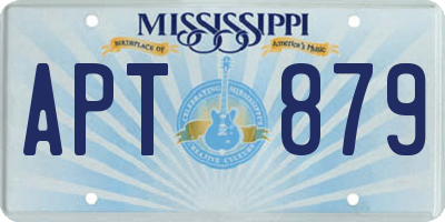 MS license plate APT879