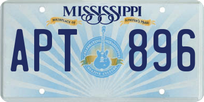 MS license plate APT896