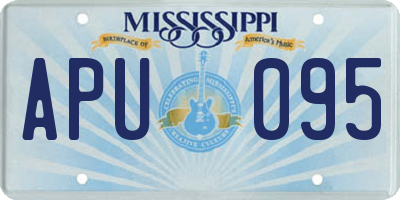 MS license plate APU095