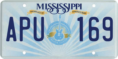 MS license plate APU169
