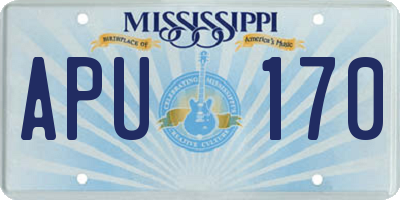 MS license plate APU170
