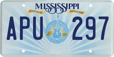 MS license plate APU297
