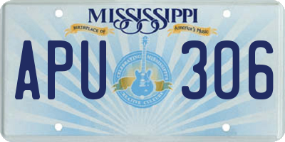 MS license plate APU306