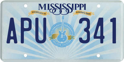 MS license plate APU341