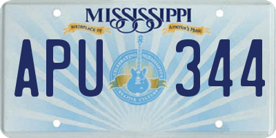 MS license plate APU344