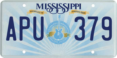 MS license plate APU379