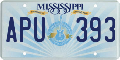 MS license plate APU393
