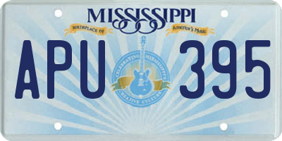MS license plate APU395