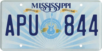 MS license plate APU844