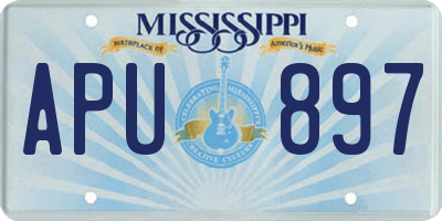 MS license plate APU897