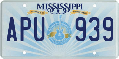 MS license plate APU939