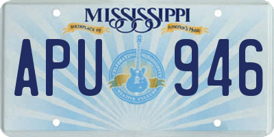 MS license plate APU946