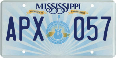 MS license plate APX057