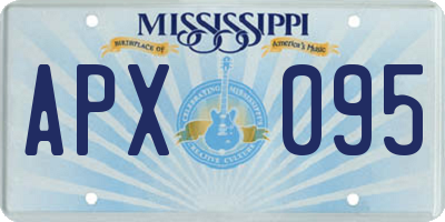 MS license plate APX095