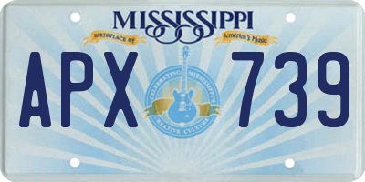 MS license plate APX739