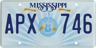 MS license plate APX746