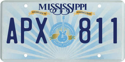 MS license plate APX811
