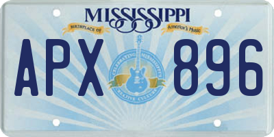 MS license plate APX896