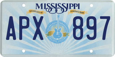 MS license plate APX897