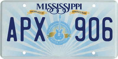 MS license plate APX906