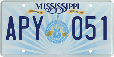 MS license plate APY051