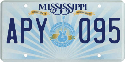 MS license plate APY095