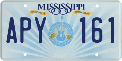 MS license plate APY161