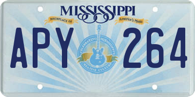 MS license plate APY264