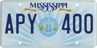 MS license plate APY400