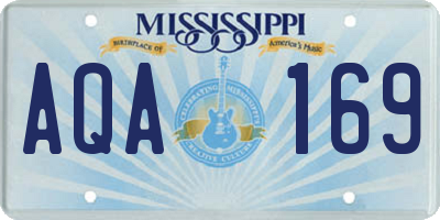 MS license plate AQA169