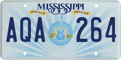 MS license plate AQA264