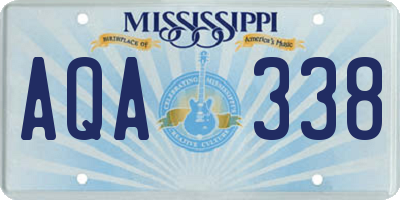 MS license plate AQA338