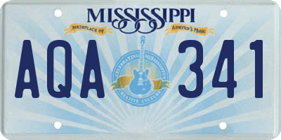 MS license plate AQA341