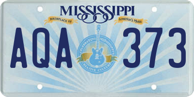 MS license plate AQA373